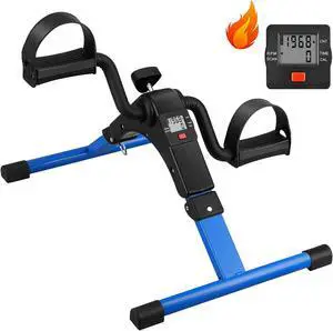 Folding Pedal Exerciser - Mini Exercise Bike Under Desk Bike Pedal Exerciser with LCD Display for Arms and Legs Workout, Portable Desk Bike Peddler Machine for Adults & Seniors Folding Pedal Exerciser - Mini Exercise Bike Under Desk Bike Pedal Exerciser with LCD Display for Arms and Legs Workout, Portable Desk Bike Peddler Machine for Adults & Seniors