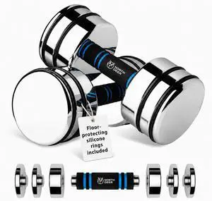 Northdeer Steel Dumbbells Ultracompact & Adjustable Chrome Dumbbell Northdeer Steel Dumbbells Ultracompact & Adjustable Chrome Dumbbell