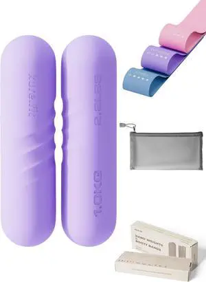 Hand Weights for Women | Bar Dumbbells, 2.2LB Each, Pair | Resistance Bands Hand Weights for Women | Bar Dumbbells, 2.2LB Each, Pair | Resistance Bands