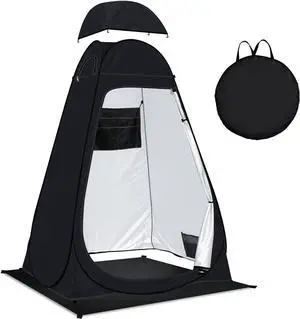 Pop Up Privacy Shower Tent Camping Portable Toilet Tent Outdoor Changing Porta-Potty Camp Bathroom Dressing Room Instant Privacy Shelters for Hiking Beach Picnic Fishing, Extra-Tall Pop Up Privacy Shower Tent Camping Portable Toilet Tent Outdoor Changing Porta-Potty Camp Bathroom Dressing Room Instant Privacy Shelters for Hiking Beach Picnic Fishing, Extra-Tall