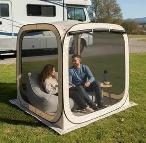 HOOYEAH Pop-up Tent Screenhouse, Portable Screened Tent Camping Canopy Foldable Instant Screen Room Outdoor Gazebo with Mosquito Net for Patio, Backyard, Garden and Outdoor Activities, 6x6 HOOYEAH Pop-up Tent Screenhouse, Portable Screened Tent Camping Canopy Foldable Instant Screen Room Outdoor Gazebo with Mosquito Net for Patio, Backyard, Garden and Outdoor Activities, 6x6