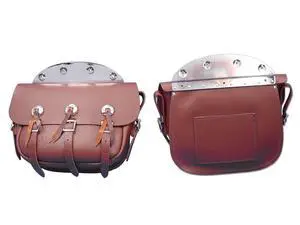 Brown Leather Replica Saddlebag Set Brown Leather Replica Saddlebag Set