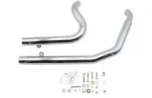 Big Growl Exhaust Long Gun Drag Pipe Set Chrome Big Growl Exhaust Long Gun Drag Pipe Set Chrome