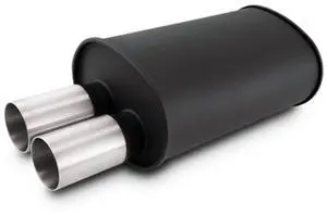 MUFFLER OVAL SS FLAT BLACK MUFFLER OVAL SS FLAT BLACK