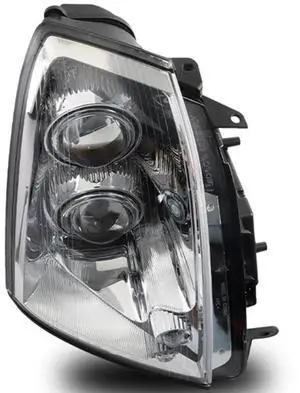 Generic Brand For Cadillac STS 2005-2011 Halogen Headlight Assembly Black Passenger Right Side