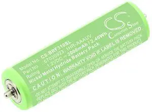 CS Battery for Braun 140, 140 5685 Series 1, 150, 150 5685 Series 1, Contour, Flex, Flex XP, Series 1, Series 3, Smart Comtrol , Smart Control Plus, Smart Control Pro, Smart Control Sport 2000mAh