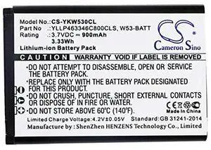 Cameron Sino Battery for Yealink W53, W53h, W53P, W73, W73H, W73P PN:Yealink W53-BATT, YLLP463346C800CLS, YLLP523446C1010CTM 900mAh / 3.33Wh