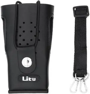 Two-Way Radio Case Leather Case with 3" Fixed Loop D-Ring for Kenwood BPKNB29MH, BPKNB29MHXT-1, KNB-29, KNB-29A, KNB-29N, KNB-30, KNB-30A, OSKNB30, OSKNB30XT, RAD0031, RAD0148