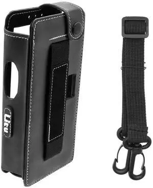 Two-Way Radio Case Leather Case with 3" Fixed Loop D-Ring for Intermec CN50, CN51