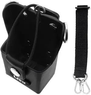 Two-Way Radio Case Leather Case with 3" Fixed Loop D-Ring for Motorola Mag One A10, Mag One A6, Mag One A8, Mag One A8i, Mag One Q5
