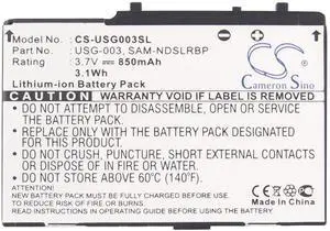 Cameron Sino Battery for Nintendo DS, DS Lite PN:Nintendo C/USG-A-BP-EUR, SAM-NDSLRBP, USG-001, USG-003 850mAh/3.1Wh
