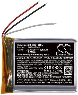 Cameron Sino Battery for BOSE SoundWear Companion PN:BOSE AHS803040 1000mAh / 3.70Wh