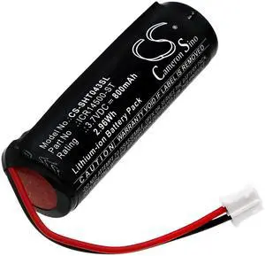 CS Battery for Simplehuman ST1043, ST1044, ST1045, ST1046 PN:Simplehuman ICR14500-ST 800mAh / 2.96Wh