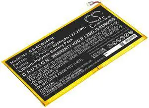 6000mAh / 22.20Wh Replace Battery for Iconia One 10 B3-A40 PN: PR-279594N, PR-279594N(1ICP3/95/94-2)