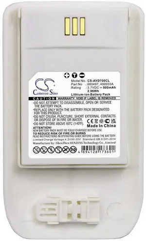 Cameron Sino Battery for Mitel 5614 PN:Mitel 800mAh / 2.96Wh