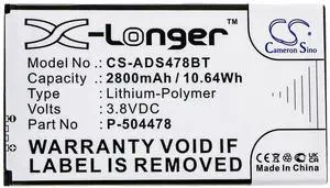 Cameron Sino Battery for ADT Command Secondary Color Touchs PN:ADT P-504478 2800mAh / 10.64Wh