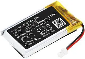 Cameron Sino Battery for Samson Micro AR2 receiver, Swar2 Airline PN:Samson 1-OTH0157 300mAh / 1.11Wh