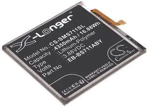 Battery for Galaxy S23 FE, SM-S711B, SM-S711B/DS, SM-S711J, SM-S711N, SM-S711R4, SM-S711T, SM-S711V, SM-S711W PN: EB-BS711ABY, GH82-32860A 4350mAh / 16.88Wh