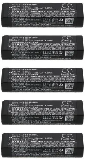 Battery for GLXD1 GLXD2 GLX-D Digital Wireless Systems MXW2 GLXD (5pcs)