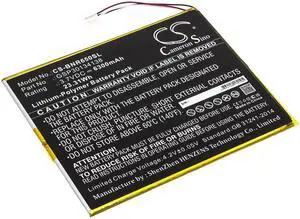 Cameron Sino Battery for Barnes & Noble BNTV650, Nook 10.1 PN:Barnes & Noble GSP30134138 6300mAh / 23.94Wh
