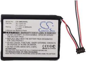 Cameron Sino Battery for Garmin 010-01626-02, 4RL58983, Edge 200, Edge 205, Edge 500, Edge 520, Edge 820, Edge Explore 820 600mAh