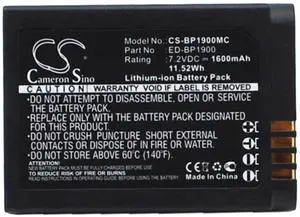 Cameron Sino Battery for EV-NX1ZZZBMBUS, EV-NX1ZZZBQBUS, EV-NX1ZZZBZBUS, NX1 PN: ED-BP1900 1600mAh / 11.52Wh