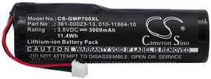 3000mAh / 11.40Wh Battery for Garmin Pro 550 handheld, Pro 70 Dog Transmitter, Pro 70 handheld, Pro handheld, Pro 550 Dog Traini, Pro 70 Dog Trainin PN:Garmin 010-11864-10, 361-00023-13