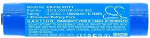 Cameron Sino Battery for Pelican 3315R, 3315R-RA PN:Pelican 03315R-3010-000, 03315R-6000-56, 3319 1800mAh / 5.76Wh
