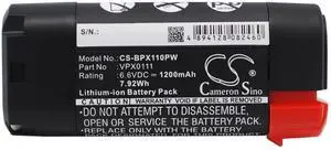1200mAh / 7.92Wh Replace Battery for VPX1101, VPX1101X, VPX1201, VPX1212, VPX1212X, VPX1301, VPX1301X, VPX1401, VPX1501, VPX2102 PN: VPX0111