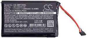 Cameron Sino Battery for Garmin T 5 mini, TT 15 mini PN:Garmin 010-11828-40, 351-00035-09, 361-00035-09 1200mAh / 4.44Wh