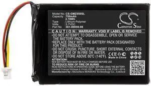 Cameron Sino Battery for Garmin DriveSmart 5, DriveSmart 55, DriveSmart 65 PN:Garmin 361-00056-08 750mAh / 2.78Wh