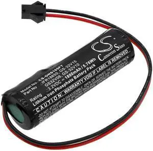 Cameron Sino Battery for Gama Sonic Orion GS-123, Pagoda GS-104, Polaris GS-178, Royal GS-98, Solar Coach Light 10001 PN:Gama Sonic GS32V06, GS-32V10, GS-32V15, IFR18650 1800mAh
