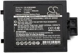 Cameron Sino Battery for Vocera B3000E, B3000N, Communications Badge B3000 PN:Vocera 230-01924, 230-02020 950mAh