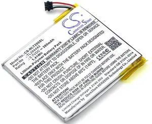 CS Battery for Nest A0013, Learning Thermostat 2nd Genera, Learning Thermostat 3rd Gen, T3007ES, T3008US, T4000ES, Thermostat E PN:Nest GB-S10-284449-0100, TL284443 380mAh / 1.41Wh