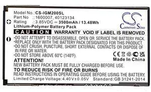 Cameron Sino Battery for Inseego 5G Mifi M2000, 5G Mifi M2100, M2000, M2100 PN:Inseego 1600007, 40123134 3500mAh / 13.48Wh
