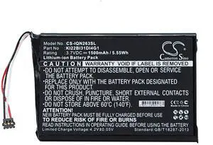 CS Battery for Garmin 010-01188-02, 2689LMT, 2689LMT 6-inch, Nuvi 2639LMT, Nuvi 2639LMT 6-inch, Nuvi 2689LMT PN:Garmin KI22BI31DI4G1 1500mAh / 5.55Wh