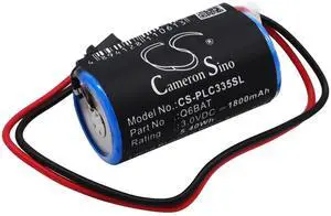 1800mAh Battery for Mitsubishi CR17335SE-R, GT15-BAT, ER2/3A,Sanyo CR17335SE-R, GT15-BAT, ER2/3A