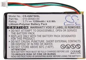 Cameron Sino Battery for Garmin Nuvi 750, Nuvi 755, Nuvi 755T PN:Garmin 010-00583-00 1250mAh