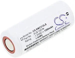 Cameron Sino Battery for Lithonia LE S 1 R 120/277 EL N, LE S W 2 R 120/277 ELN SD, LQM S W 3 R 120/277 ELNSD, LX S W 3 G 120/277 EL N, LX W 3 R EL N PN:Lithonia ELB 1201N 1200mAh