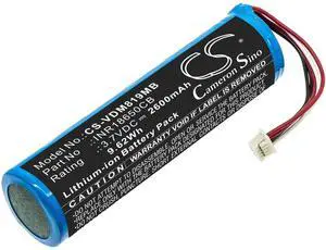 CS Battery for VTech VM819 PN:VTech INR18650CB 2600mAh / 9.62Wh