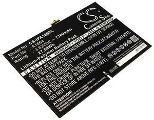 CS Battery for A1673, A1674, A1675, 10.2, 10.2 2019, 10.2 7th gen, 6.3, 6.4, Pro 9.7 PN: A1664 7300mAh / 27.89Wh
