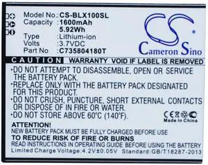battery for  L100, L100A, L100i, L102A, Life Play, Life Play X