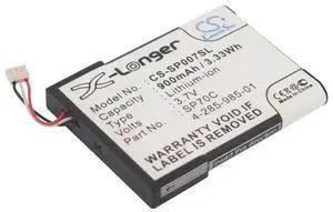 Cameron Sino battery for  PSP E1000, PSP E1002, PSP E1004, PSP E1008, Pulse Wireless Headset 7.1 PN:  4-285-985-01, SP70C 900mAh / 3.33Wh