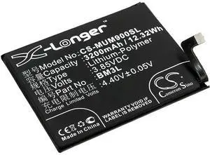 Cameron Sino battery for  M1902F1A, M1902F1G, M1902F1T, Mi 9  PN:  BM3L 3200mAh / 12.32Wh