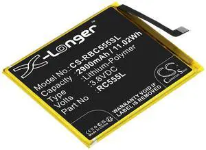Cameron Sino battery for  A1203, ORB555LBVZPP, RC555L, Wonder  PN:  RC555L 2900mAh / 11.02Wh