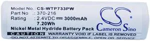 Cameron Sino Battery for WAHL 7500, 7700, 7740, 7750, 7904, ISO-TIP 7700, ISO-TIP 7733 PN:WAHL 00040-100, 370-216 3000mAh / 7.20Wh