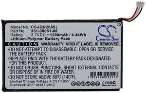 Cameron Sino battery for  Nuvi 2460LMT, Nuvi 2595LM, Nuvi 2595LMT, Nuvi 2660LMT, Nuvi 2669LMT   PN:  361-00051-00, 361-00051-01, 361-00051-12   1200mAh / 4.44Wh