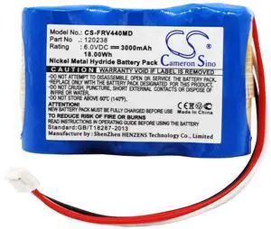 Cameron Sino battery for  infusion pump MCM440 OT, infusion pump MCM440 PT,    PN:  120238, RC3000SC05AA  3000mAh / 18.00Wh