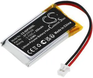 Cameron Sino Battery for Dogtra 202C, 280C, 282C, Combo, E-collar Receivers 200C PN:Dogtra BP37P330 250mAh / 0.93Wh