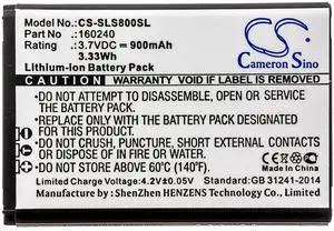 Cameron Sino Battery for Steelseries 61298RX, Arctis Pro Wireless, H Wireless Gaming-Headset, Siberia 800, Siberia 840 PN: 160240 900mAh / 3.33Wh